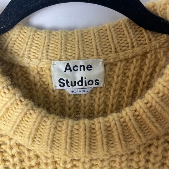 Acne Studios Yellow Chunky Sweater Hira - Picture 6 of 9